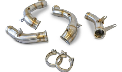 mercedes c63 w205 catted and catless downpipes